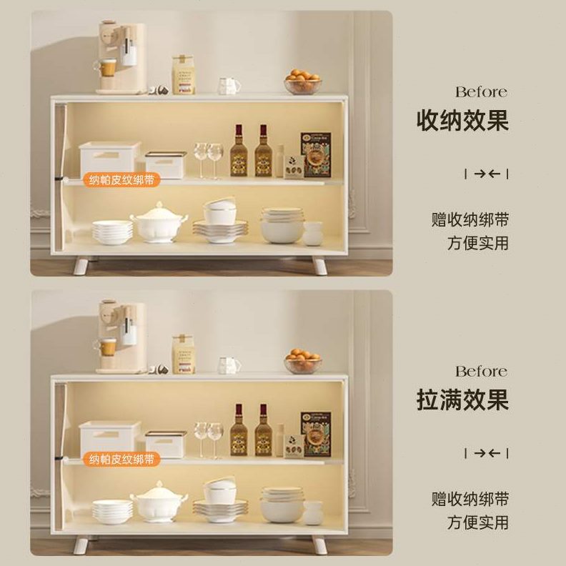 折叠神器免打孔橱柜防尘布滑轨道帘子衣柜柜子遮挡帘无门遮丑书柜