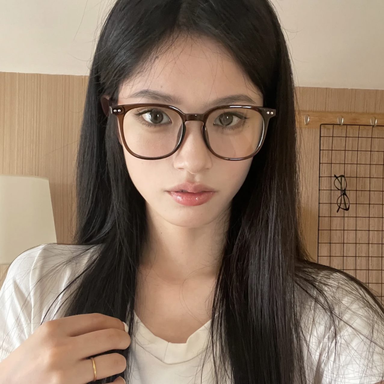 脸复古配镜框度数框冷404素颜小女的眼镜店大方高度显时髦茶近视