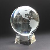 字玻璃球地球水晶 无水晶摆件实心家居装 饰品 地球中文透明