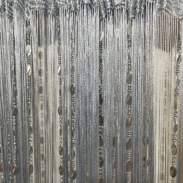 成品3米*3米纽纹珠线帘 客厅玄关酒店橱窗流苏装饰隔断帘门帘窗帘