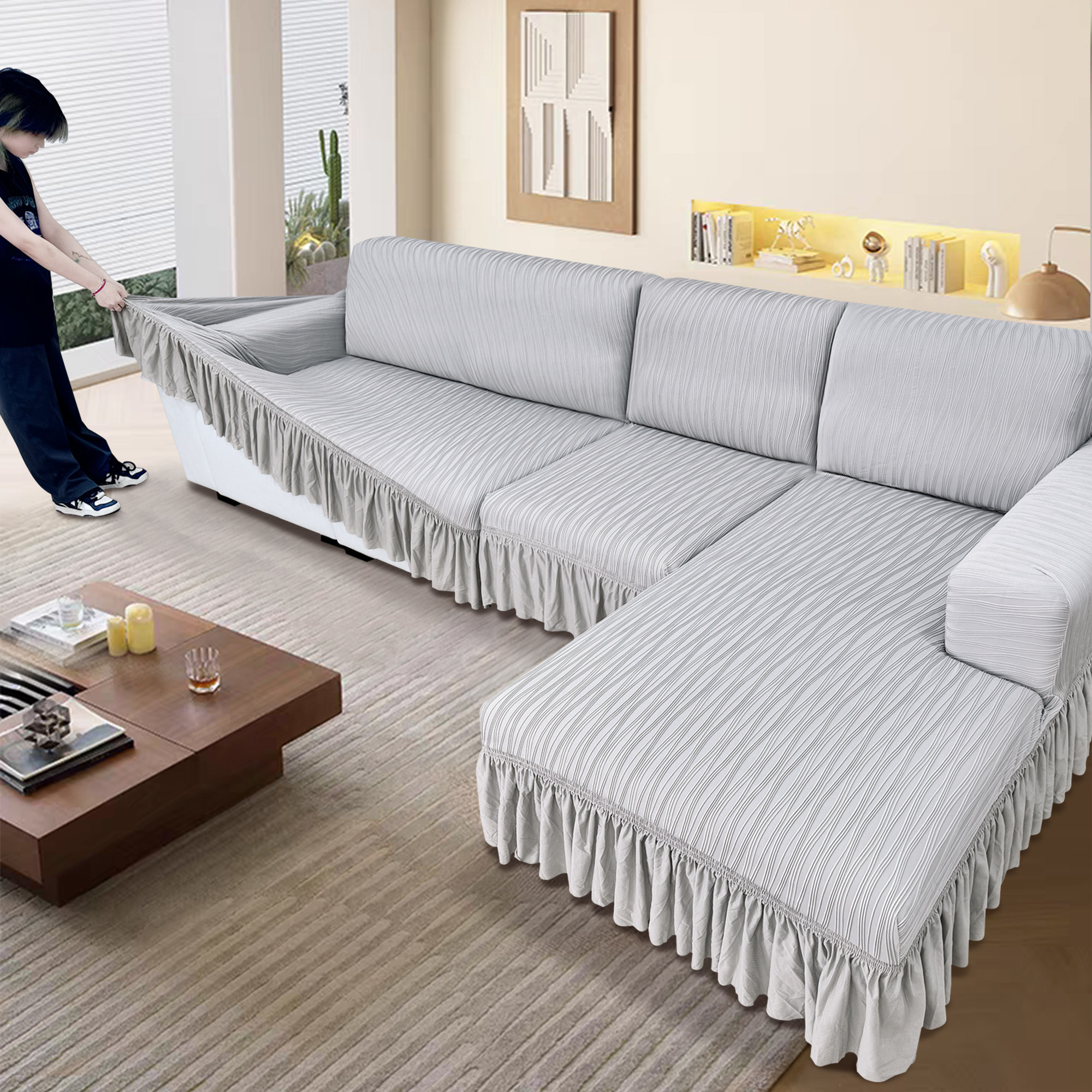 弹力沙发套全包2024新款卍能沙发罩F四季通用贵妃沙发盖布沙发套