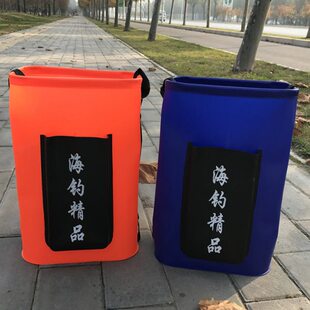 桶活鱼箱 eva鱼护桶防水加厚多功能折叠水桶装鱼桶海钓钓鱼桶鱼箱
