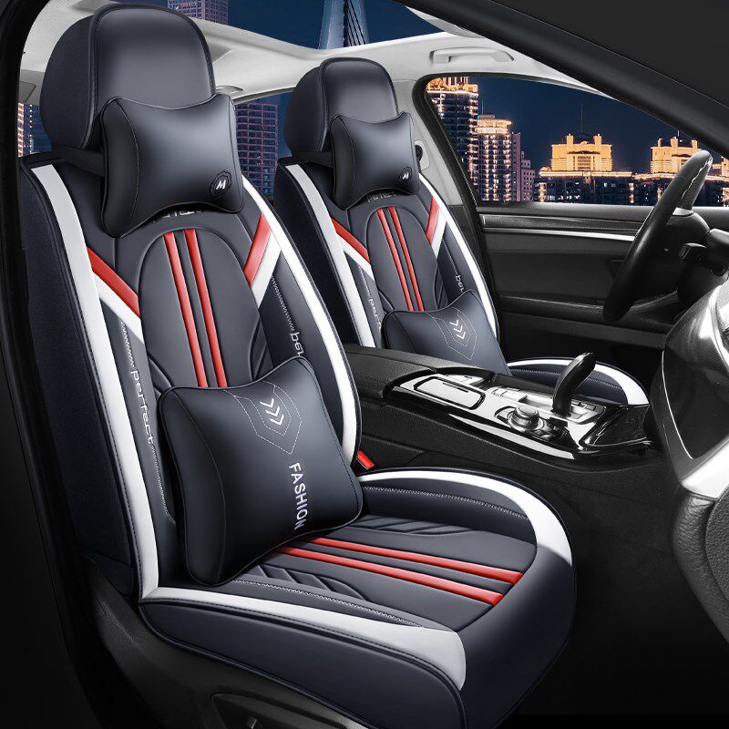 汽车座套新款g四季通用全包围坐垫运动风纳帕皮小车座椅套个性座