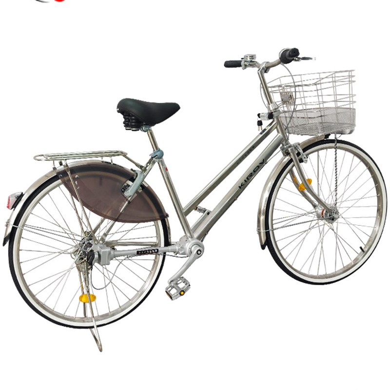 省力轴传动无链通勤自行车,三B速免维护不锈钢变速通勤自行车