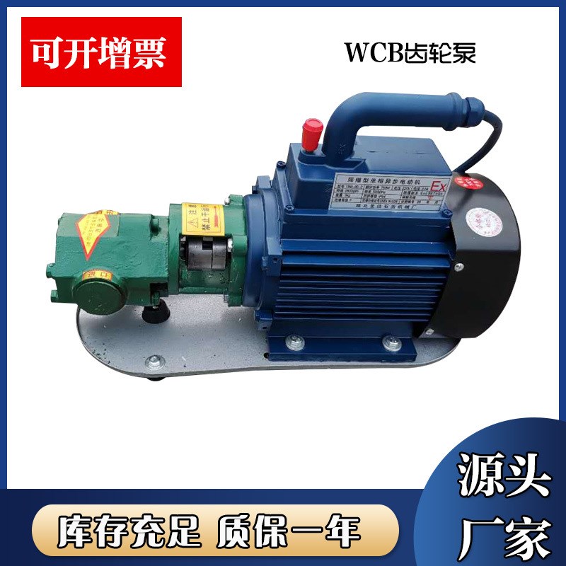 WCB30便携式齿轮泵 38A0V电动抽油泵 强自吸柴油泵