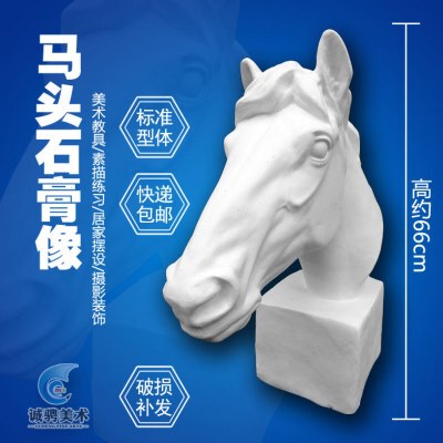 损素描写生摆件体形全国马快递写生马石膏像静物美术包邮包头型头