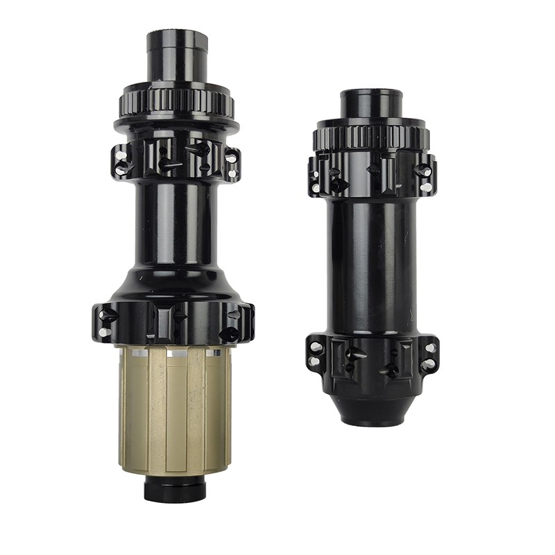 320克公c路自行车轮组碟刹花鼓中锁6钉E24孔20孔前后桶轴4棘爪结