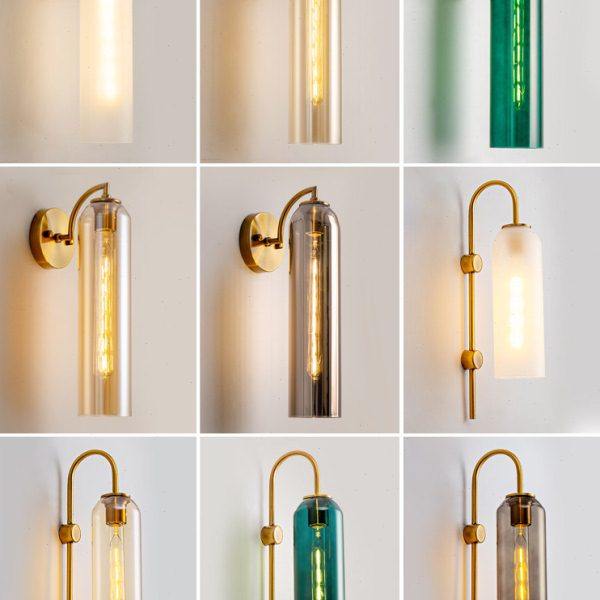 北欧轻奢壁灯法式客厅电视背景墙卧室床头灯楼梯长条极简玻璃墙灯,家装灯饰光源,壁灯,淘宝优惠券,粉丝福利购,淘宝优惠卷