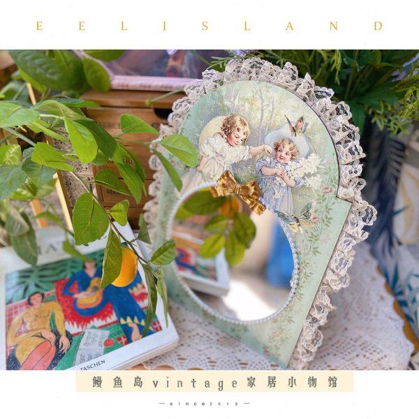 原创复古法式可爱女孩装饰镜化妆镜摆台装饰挂件装饰画客厅装饰画,家居饰品,其他装饰画,淘宝优惠券,粉丝福利购,淘宝优惠卷