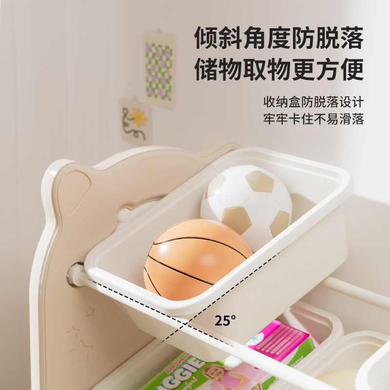 儿童玩具收纳架落地多层家用宝宝置物玩具架简易分类整理箱储物柜