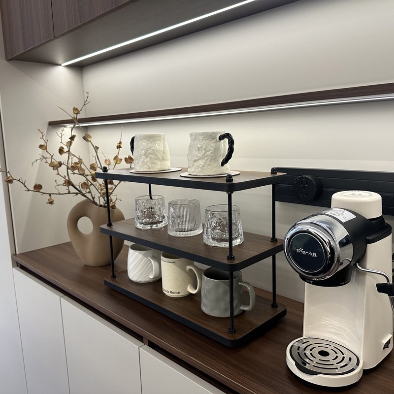 杯架实木杯子收纳置物架桌面水杯厨房咖啡杯角马克杯展示架餐边柜