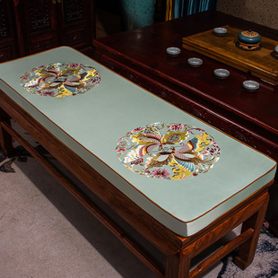 定制长条垫长凳子坐垫长方形卡座沙发海绵垫加厚实木板凳垫椅垫套