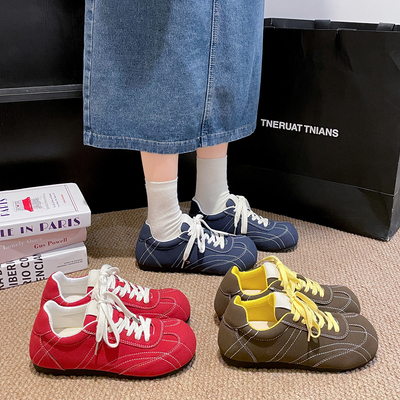 2025新款厚底增高防滑德训女鞋子