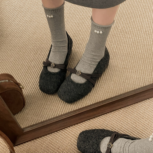 秋冬加绒加厚增高玛丽珍女款单鞋