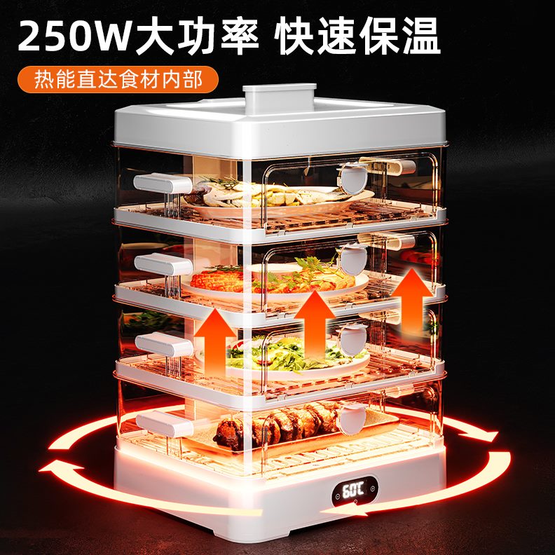 新款2024菜神器家用保温饭菜罩保温剩热菜罩加热热冬季菜盖菜罩饭