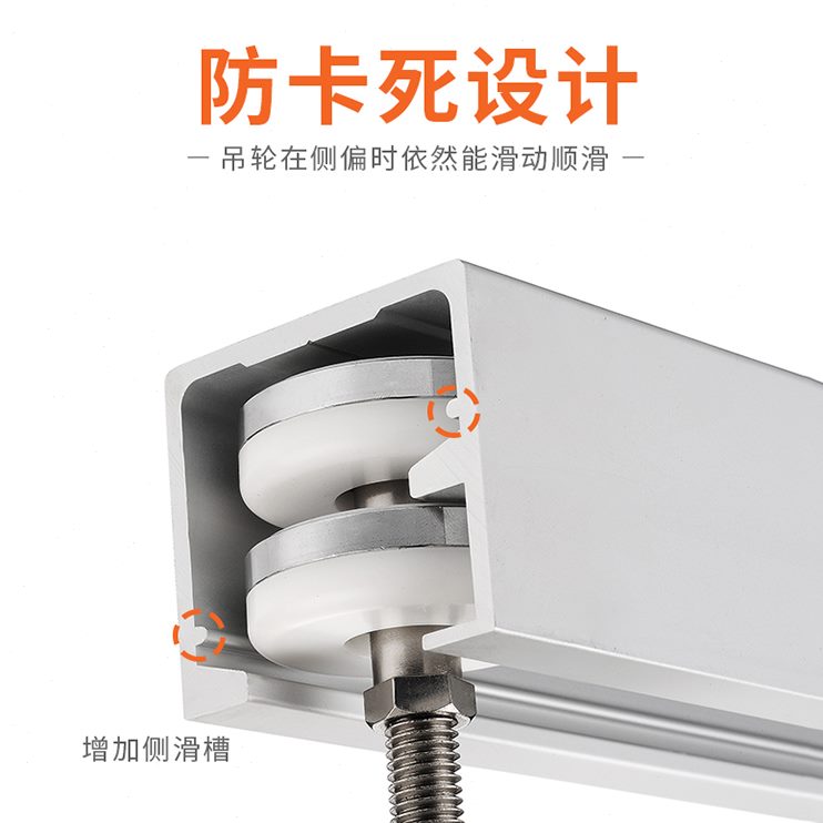 房隔断屏风推拉门万向门移门滑轮折叠门活动酒店包吊轨轮吊轮轨道