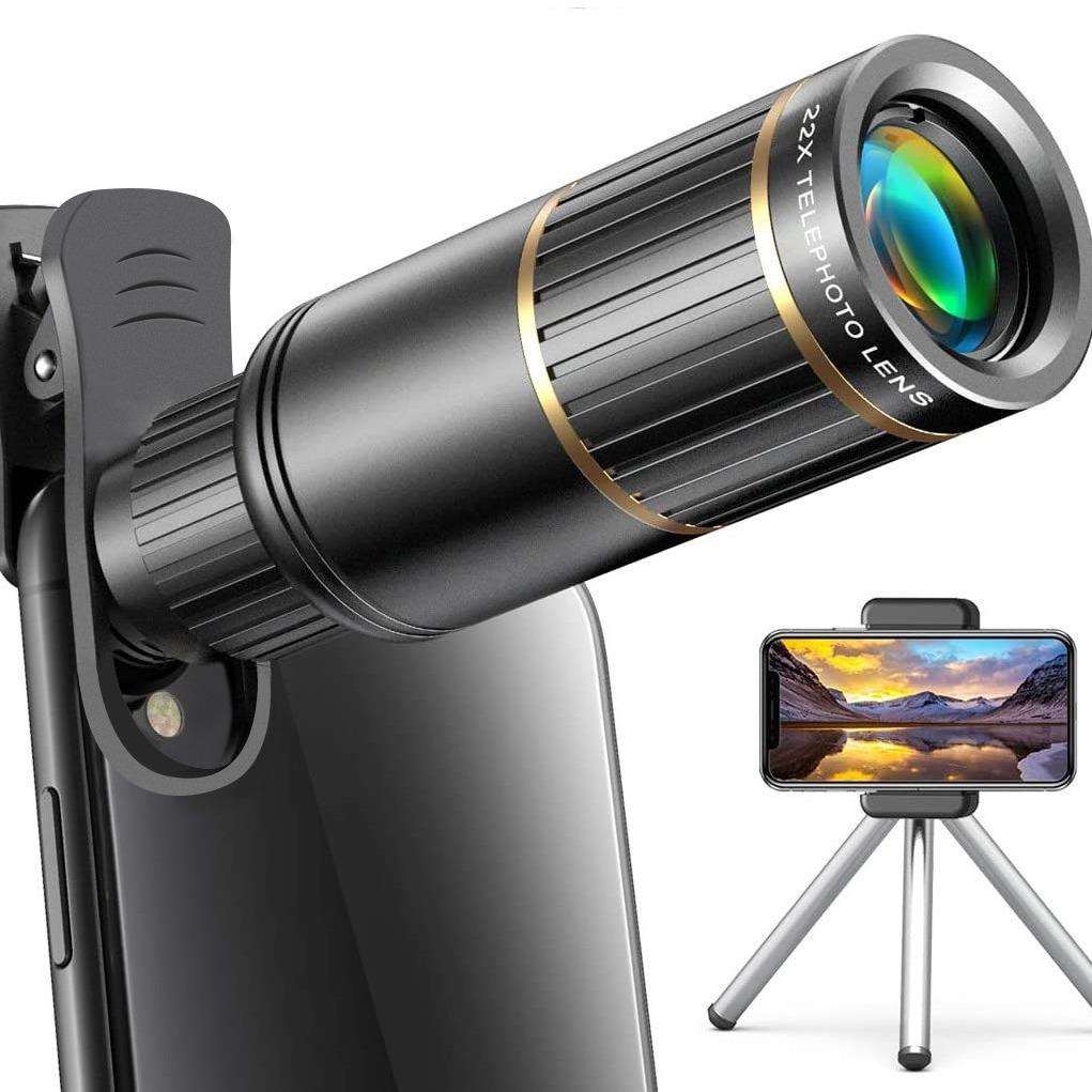 跨境新款22倍单筒望远镜全金属长焦镜头演唱会高清手机拍照望远镜