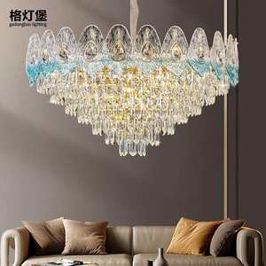 格灯堡法式客厅吊灯2025新款水晶灯高端大气餐厅主卧室灯中山灯具