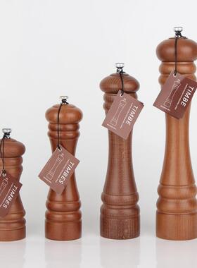 出口德国TIMBES胡椒研磨器榉木胡椒磨304不锈钢机芯黑胡椒研磨器