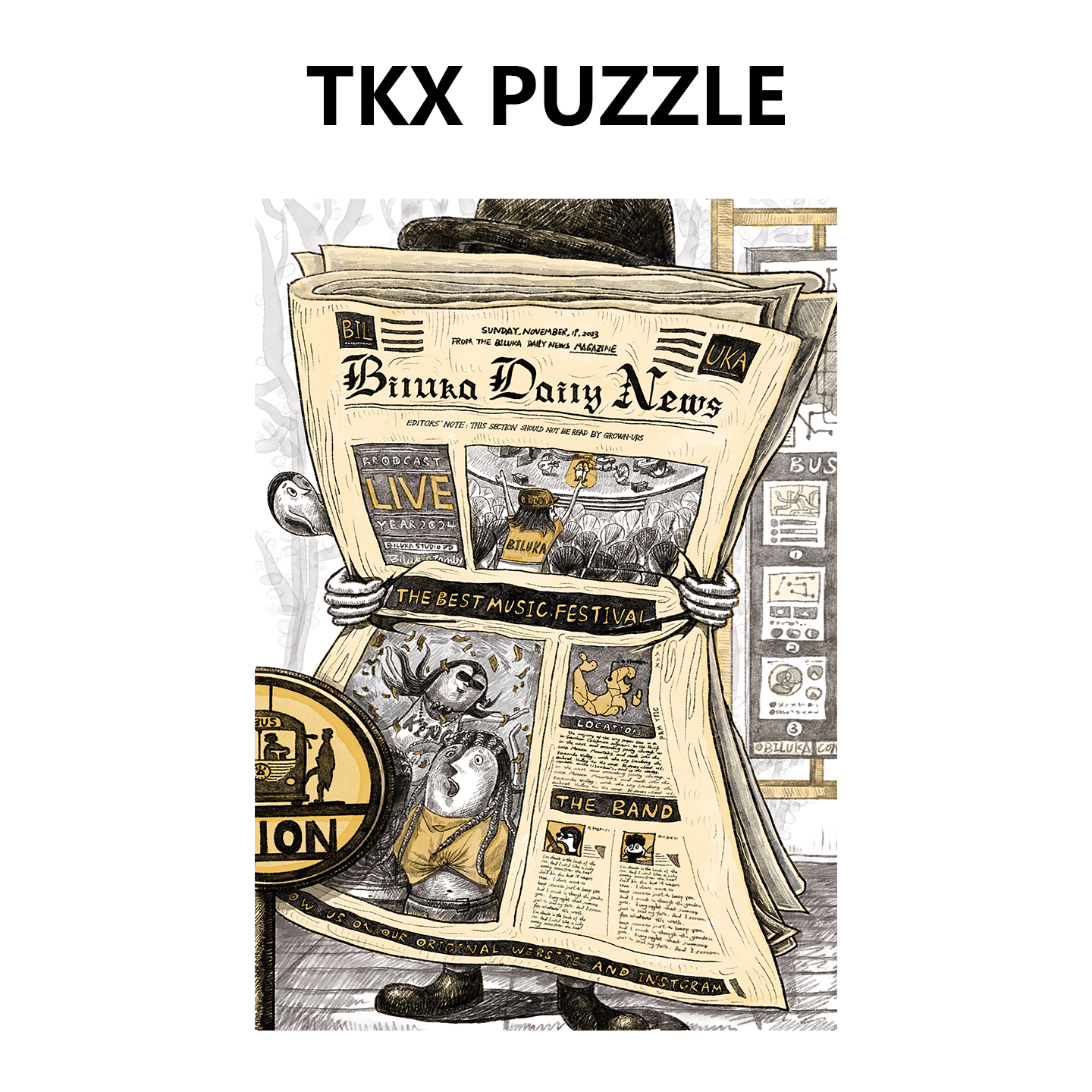 biluka家族日报拼图500片分包