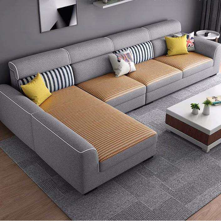 北欧科技布艺沙发现代简约沙发客厅大小户型可拆洗冬夏两用乳胶