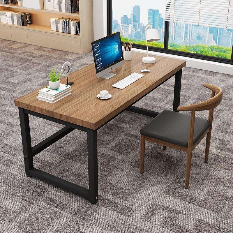 实木电脑桌家用书桌轻奢双人电竞桌子长条办公桌卧室学习桌工作台