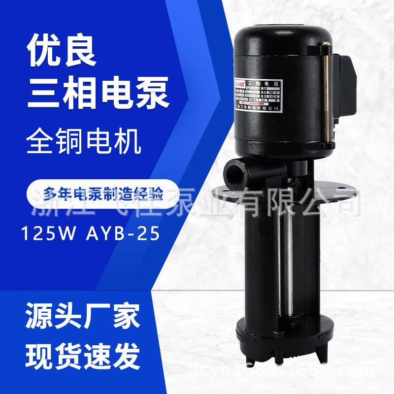 机床油泵厂家直供AYB-25125W三相油泵机床冷却泵磨床电泵
