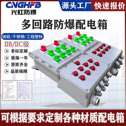 BXMD53-12K多回路防爆照明动力配电箱带总开关防爆电源检修箱厂家