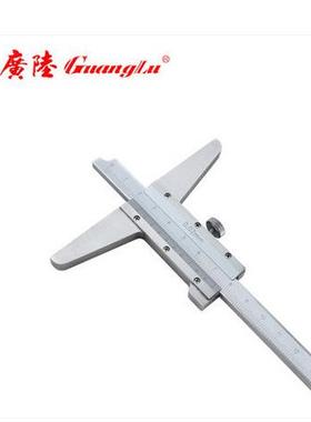 广陆游标带表盘数显深度卡尺单双钩深度尺轮胎花纹数显深度300150