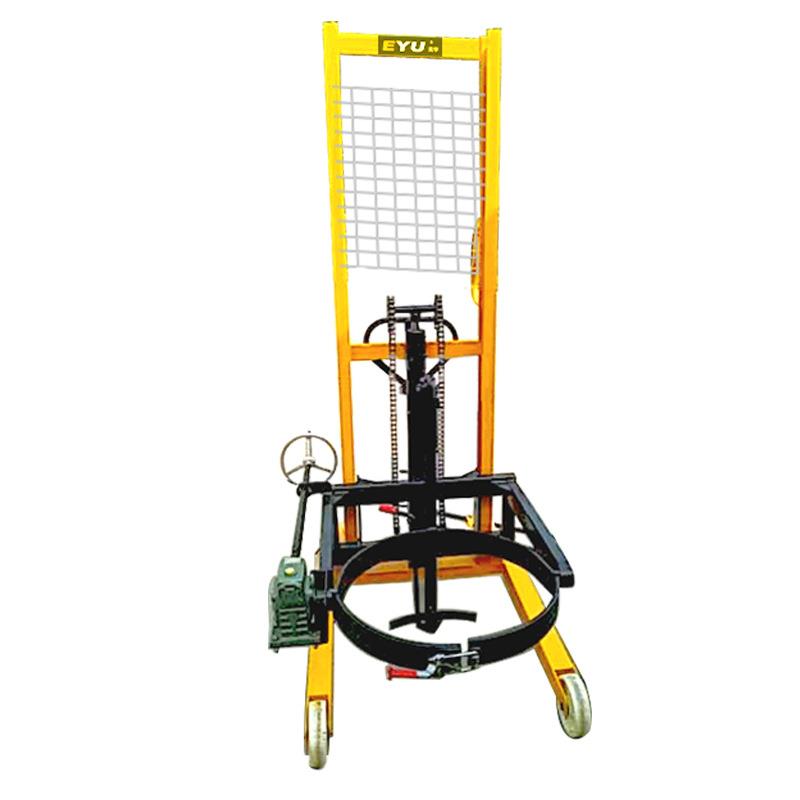 EY-COT0.35B单用款液压油桶车手摇翻转倒料油桶车多功能油桶升高