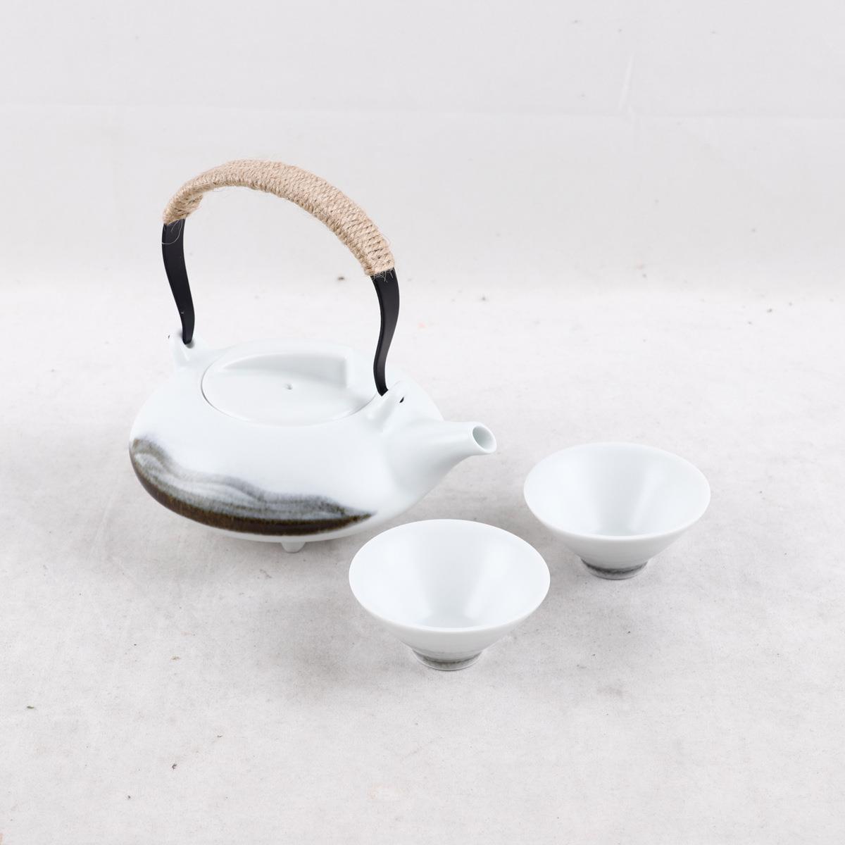 新中式茶室氛围布置售楼处茶台水吧台上摆件酒店软装茶壶茶具套装