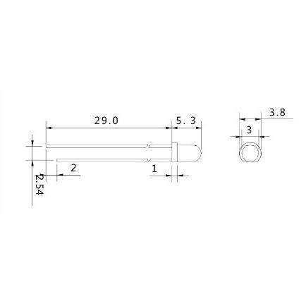 5mm 圆头940nm红外发射管红外LED灯珠发光二极管工业红外线直插式