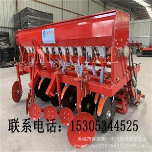 厂家供应小麦播种机 拖拉机悬挂式小麦播种施肥一体机 小麦条播机