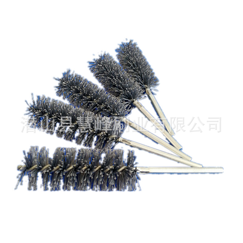 磨料丝去毛刺锥形孔清扫除锈钢丝tube brush扭丝管子刷小试管刷子