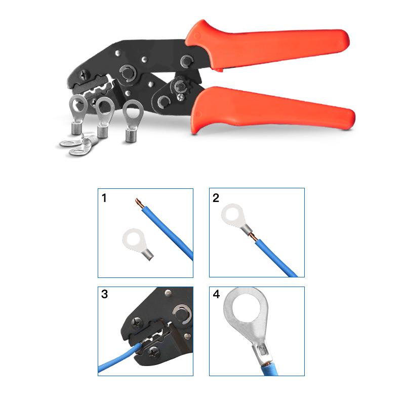 冷压接线端子OT16-6/8圆形O型裸端头OT25-6/8铜鼻子线耳35-10/12