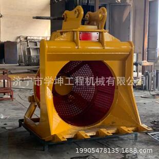 筛沙斗 挖机筛分斗 滚筒筛网斗 挖机分拣设备 务