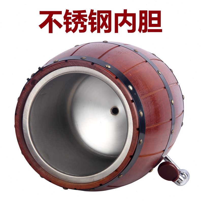 不锈钢酒桶酒 酒桶3L优质酒吧塔橡木工厂啤酒桶葡萄酒红酒内胆 酿