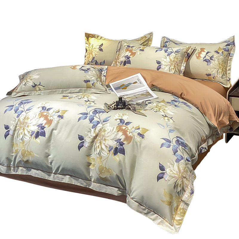 100支长绒棉纯棉被套单件180x200cm全棉单人被罩150x200x230定制