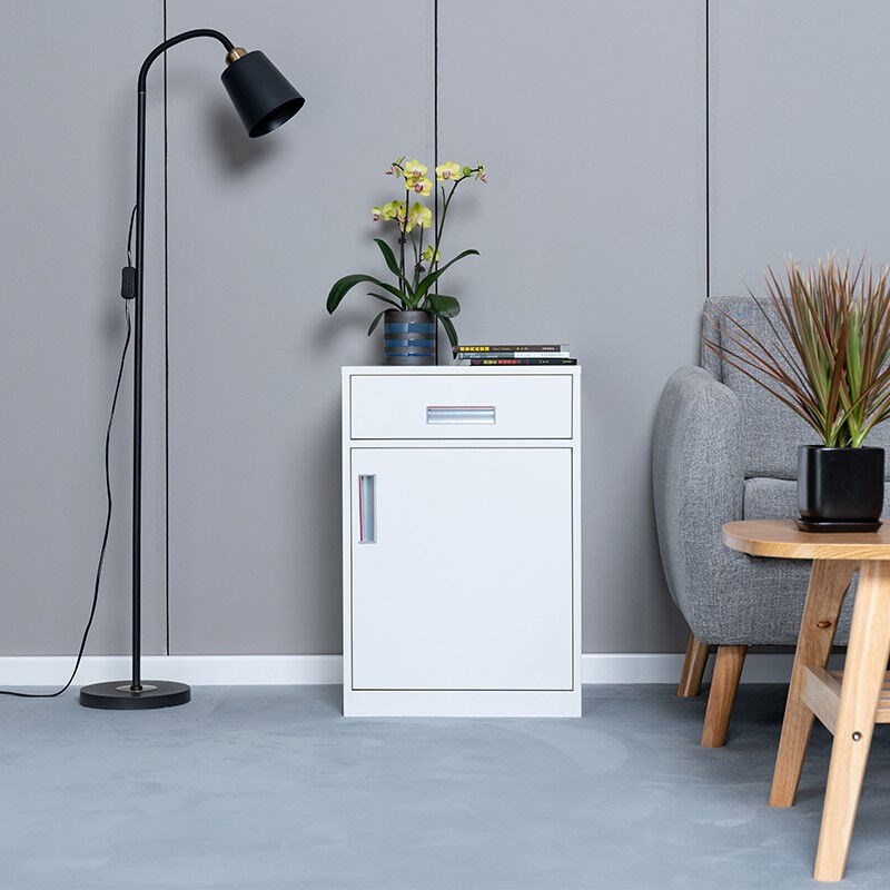 钢制套色文件柜资料柜档案柜办公室财务凭证柜带锁储物柜二斗矮柜