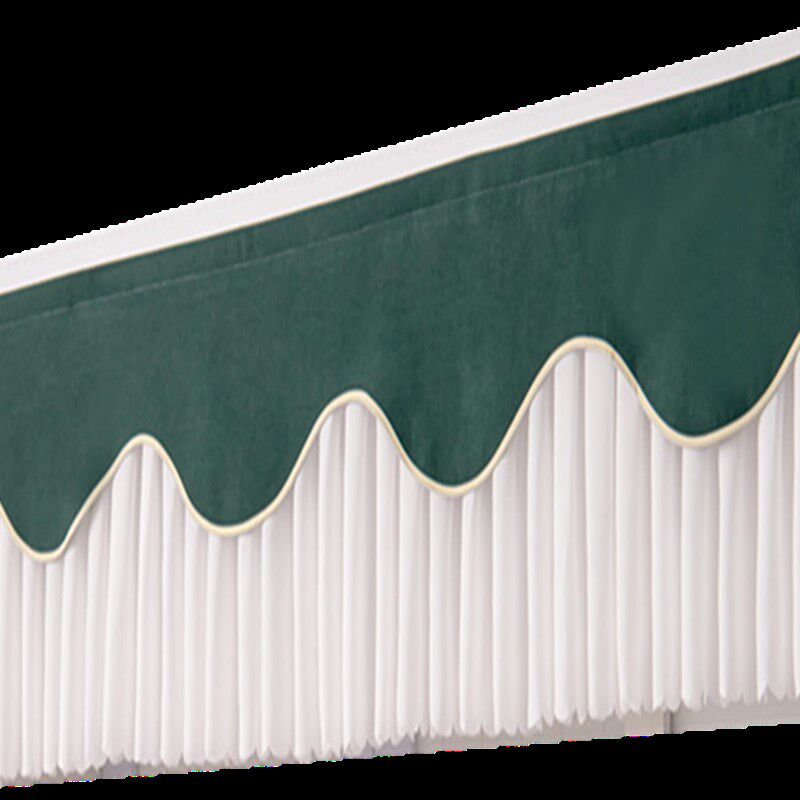 厂家定制遮光窗帘帘头窗幔魔术贴帘头装饰挡光卧室飘窗窗帘布幔