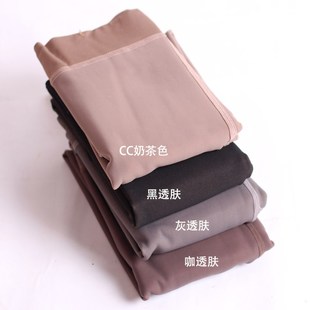 丝袜女秋冬加绒薄绒假透肉逼真一体打底裤 袜加档踩脚透肤加厚 连裤