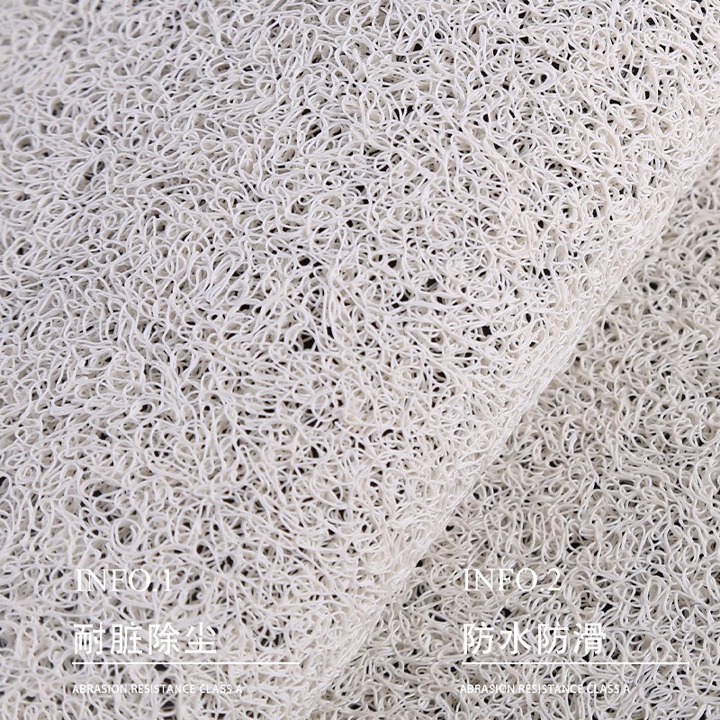 蛇年入户门地垫丝圈PVC红色喜庆大门口刮泥除尘进门脚垫地毯定制