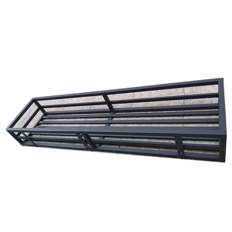 不锈钢黑色烤漆室外阳台护栏花架挂式悬挂栏杆挂钩花架墙壁置物垫