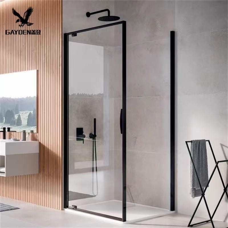 不锈钢平开门极窄边移动式干湿分离浴室沐浴房P浴屏整体淋浴房定