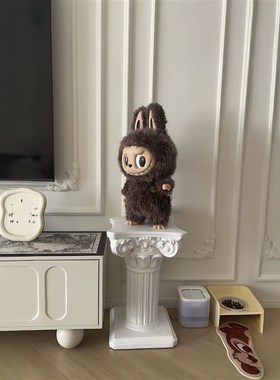 欧式纯白色罗马柱玩偶zMimomo置物架