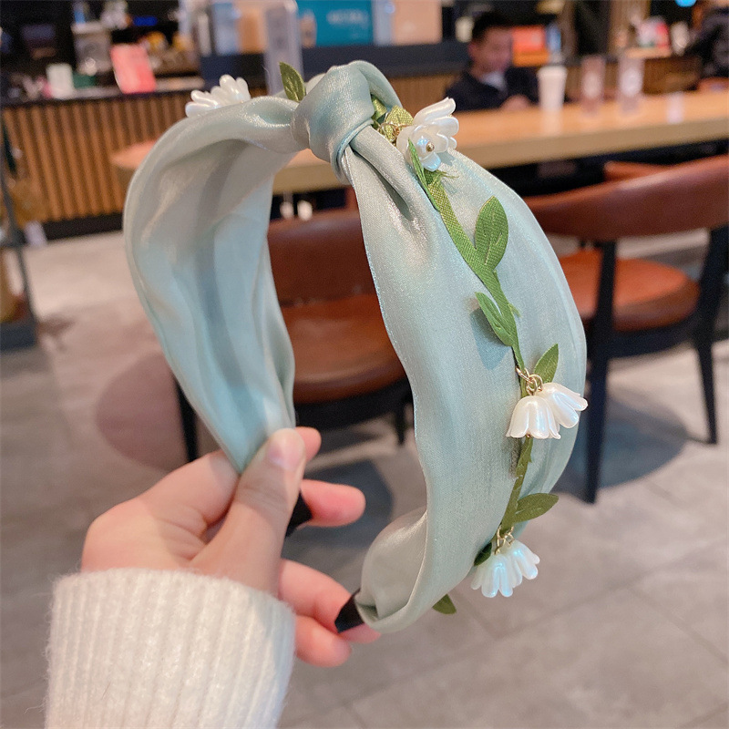 绿野仙踪 铃兰发箍宽边打结花瓣超仙气质甜美原Y创复古百搭