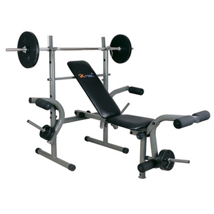 康乐佳K308可折叠多功能举重床架卧推架家用