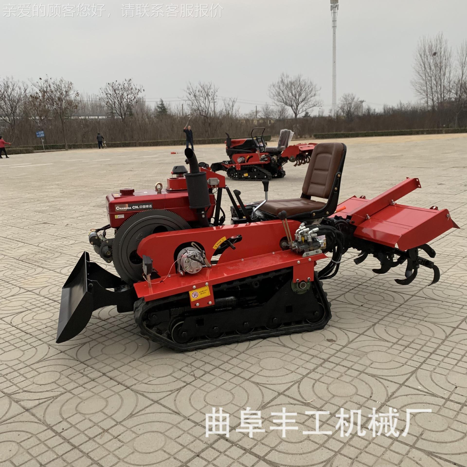 前多置推土产带拖拉机旱地款乘坐式功微OSU耕机能耕地耕田履犁地