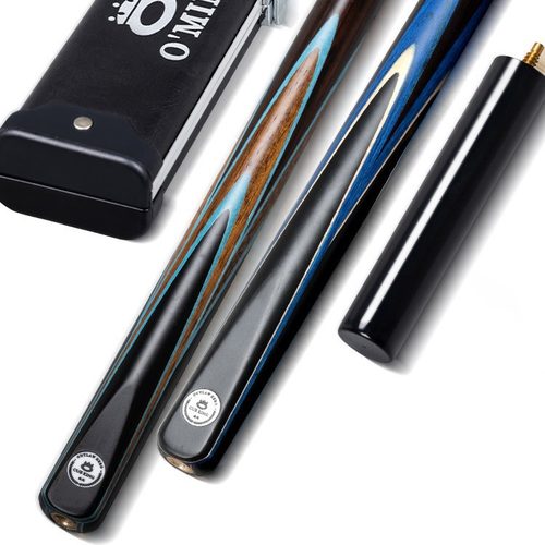 Omin奥秘青虹台球杆小头黑8斯诺克球杆 蓝孔雀中式八球桌球杆会员