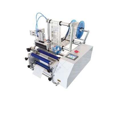 stock small bottle labeler semi automatic labeling machine